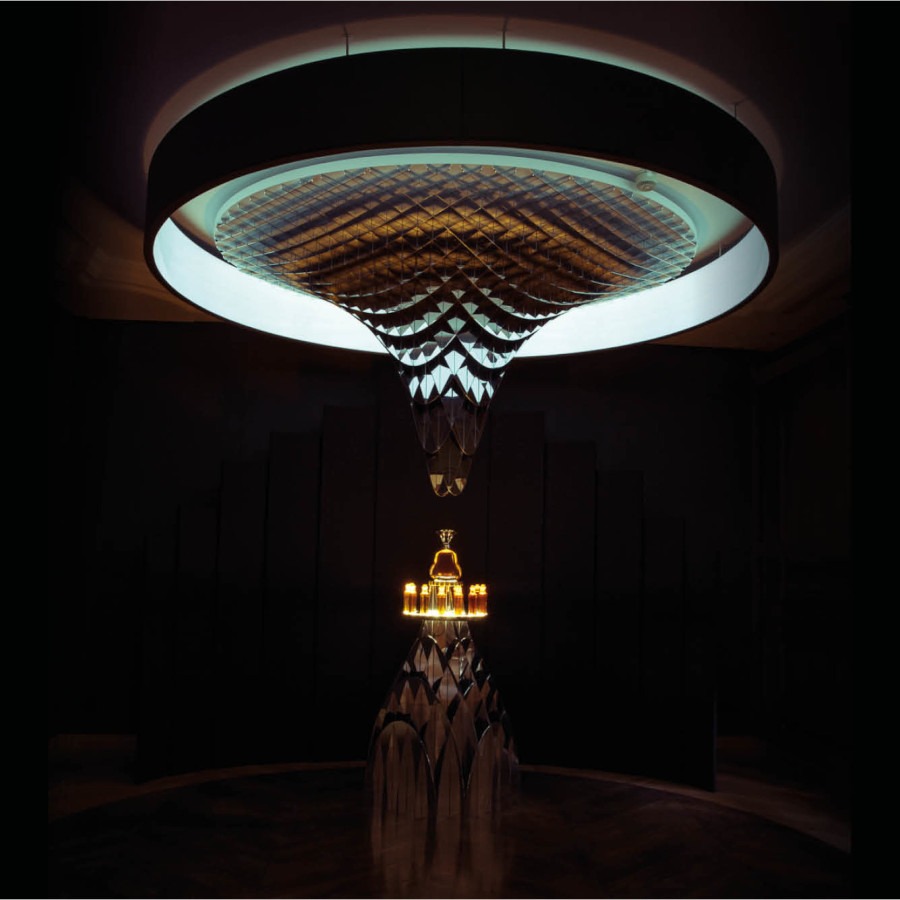 Installation glorifier orgue pour spiritueux - mode luxe & design - Atelier Pras